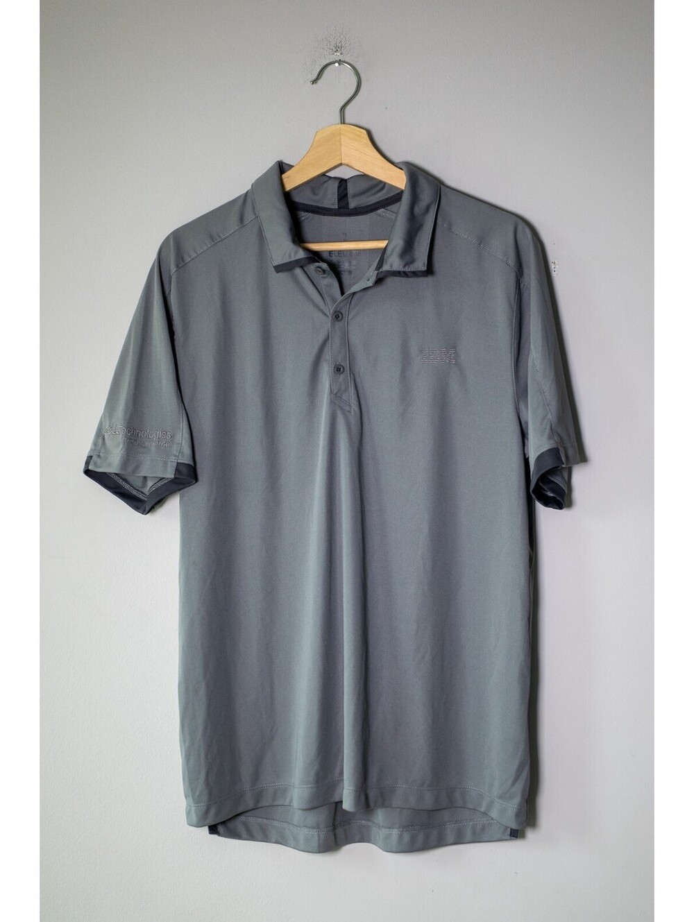 IBM Computers Vintage Style Polo Embroidered Logo - Men's M